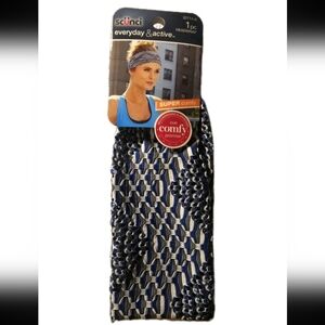 Scunci Everyday & Active Headwrap Blue Gray White